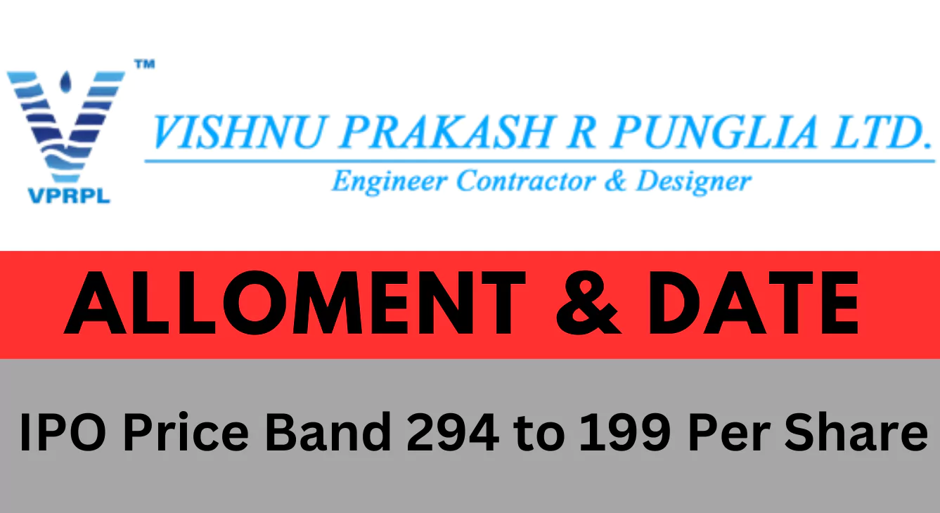Vishnu Prakash IPO Announcement of allotment status